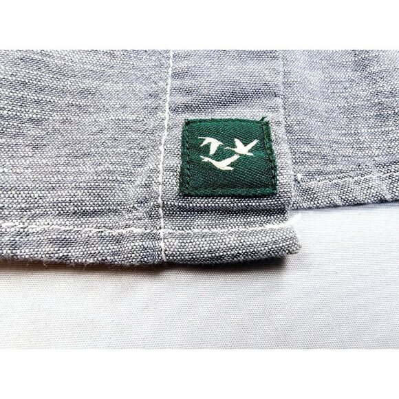 Outdoor Life Size Small Mens Gray Short Sleeve Logo Tag Dual Pocket Cotton Shirt - Picture 7 of 10